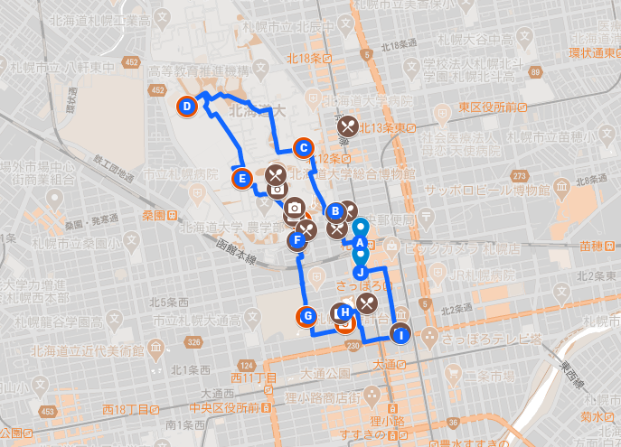 Check the walking course