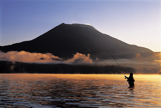 Fishing at Lake Akan